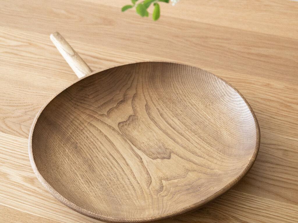 Tomii Takashi Chestnut Serving Bowl w/ Handle