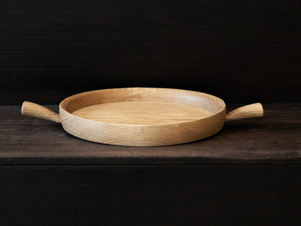 Tomii Takashi Chestnut Tray w/ Double Handles