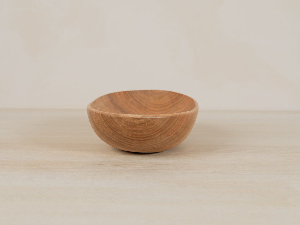 Tomii Takashi Japanese Walnut Oval Bowl