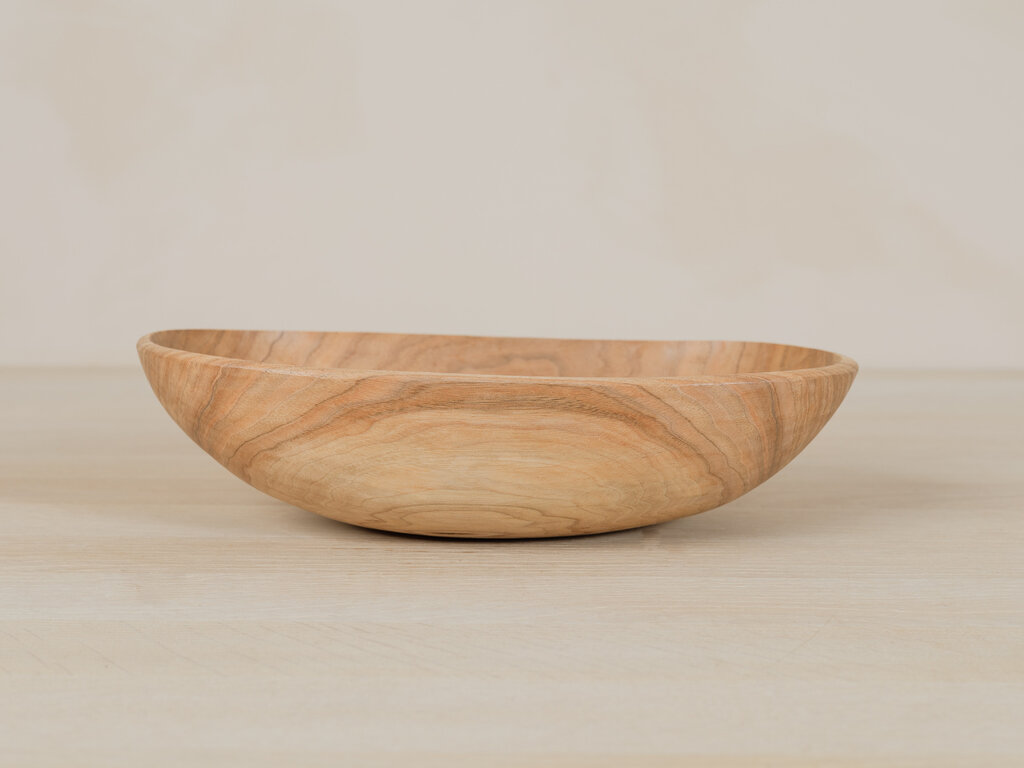 Tomii Takashi Japanese Walnut Oval Bowl