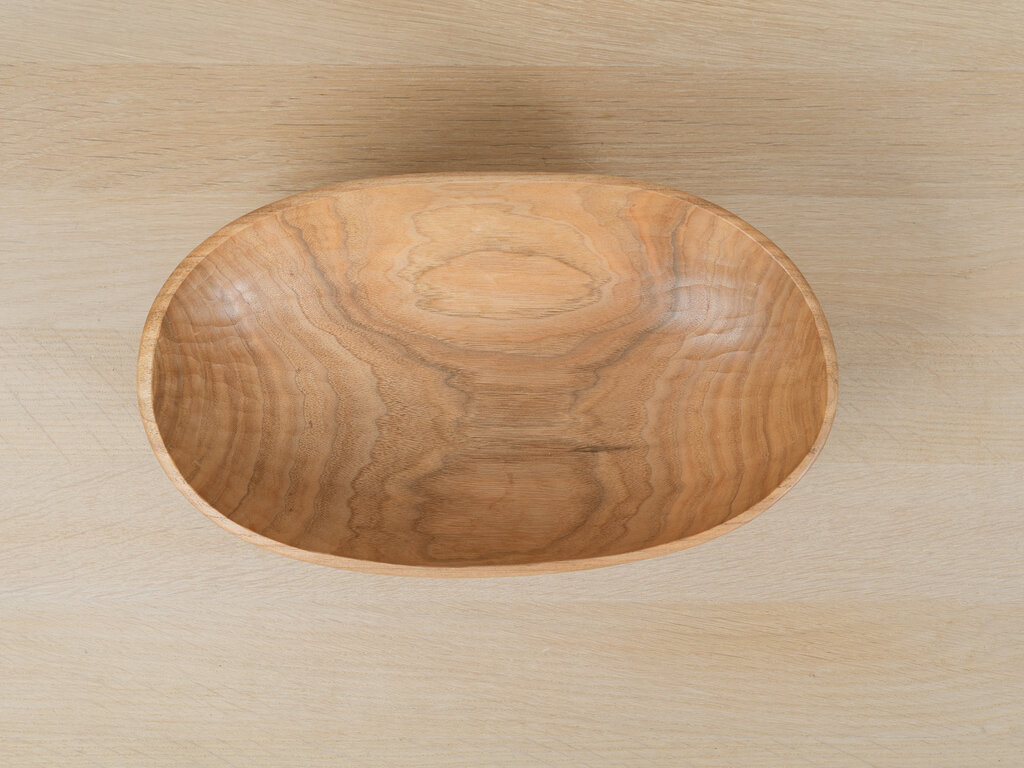 Tomii Takashi Japanese Walnut Oval Bowl
