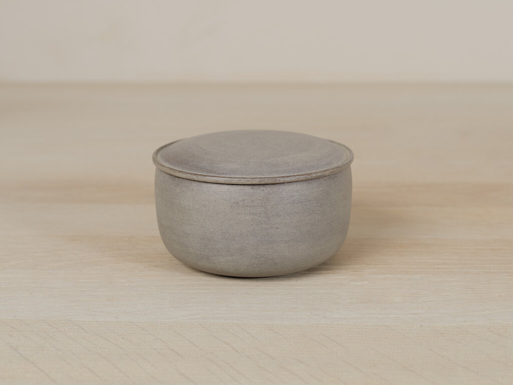 Tomii Takashi White Urushi Lidded Container, Magnolia