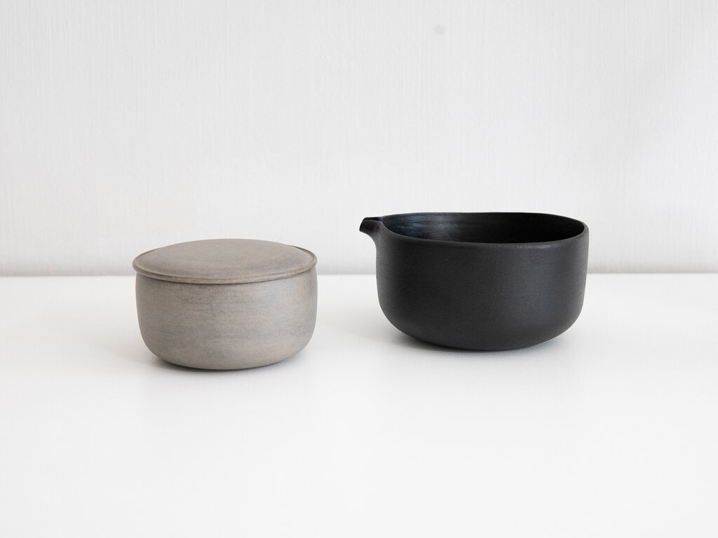 Tomii Takashi White Urushi Lidded Container, Magnolia