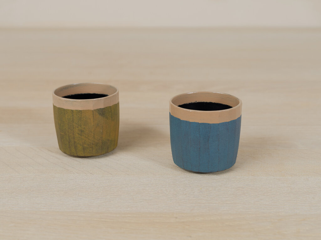 Takashi Tomii, yellow sake cup