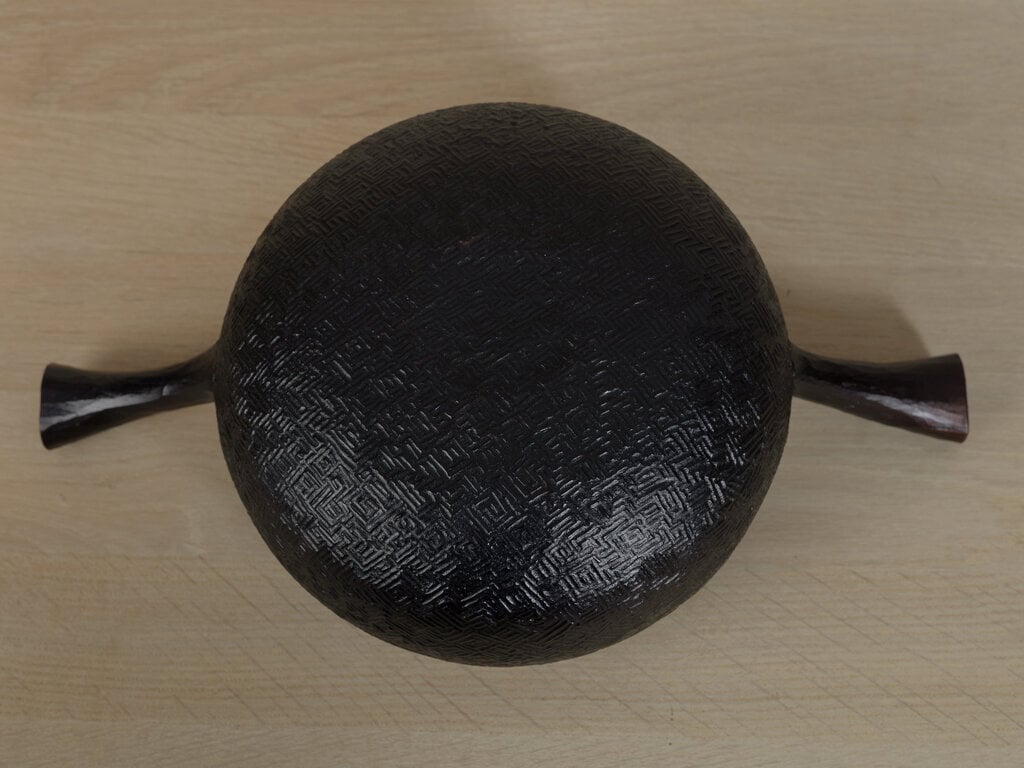 Takashi Tomii, We Are Atoms - BOWL double handles Japanese cedar black urushi