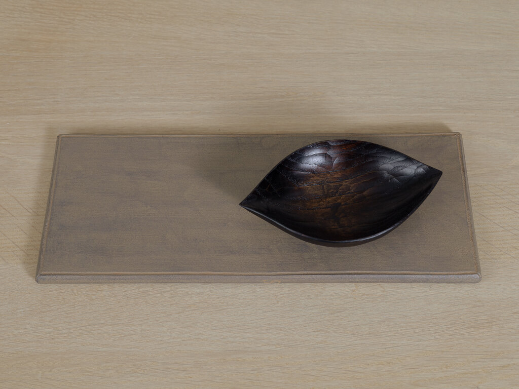 Takashi Tomii White Magnolia Flat Plate (30cm x 12 cm x 1cm)