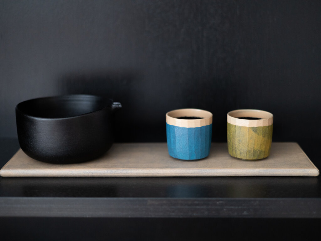 Takashi Tomii Blue Sake Cup