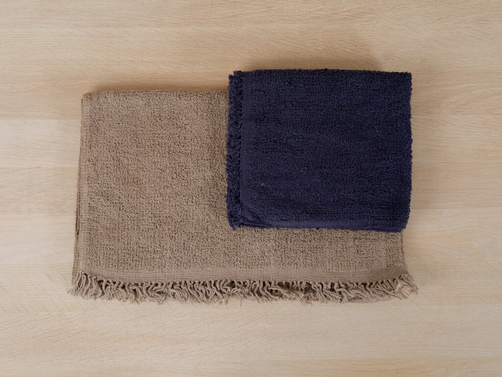 Jurgen Lehl Handwoven Pile Face Towel (Brown)