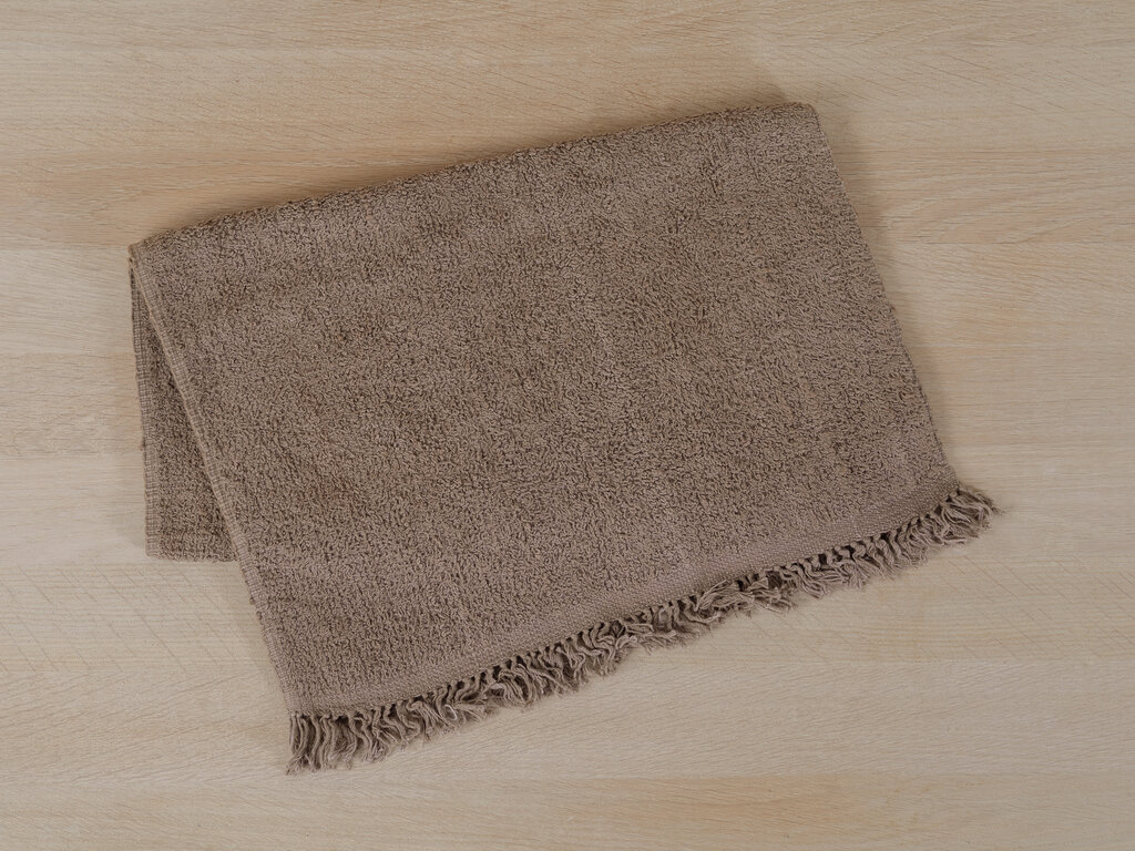 Jurgen Lehl Handwoven Pile Face Towel (Brown)