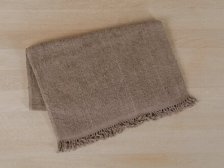 Jurgen Lehl Handwoven Pile Face Towel (Brown)