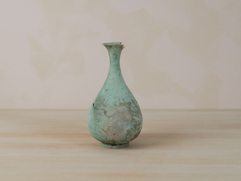 Antique Goryeo Period Bronze Vase