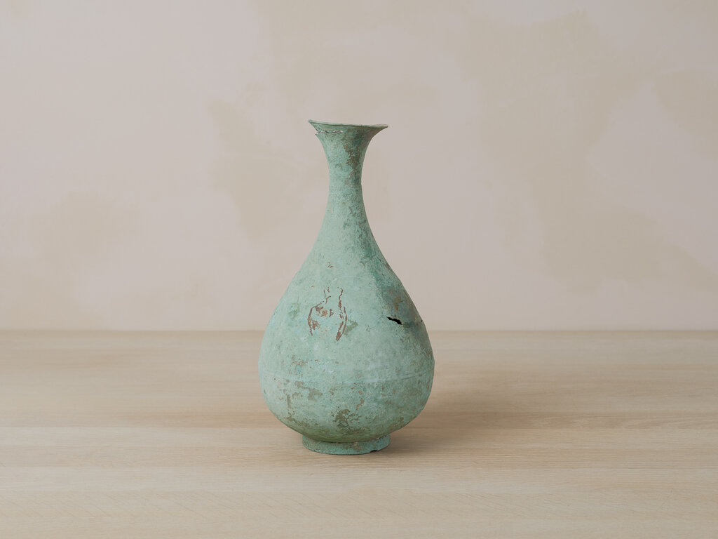 Antique Goryeo Period Bronze Vase