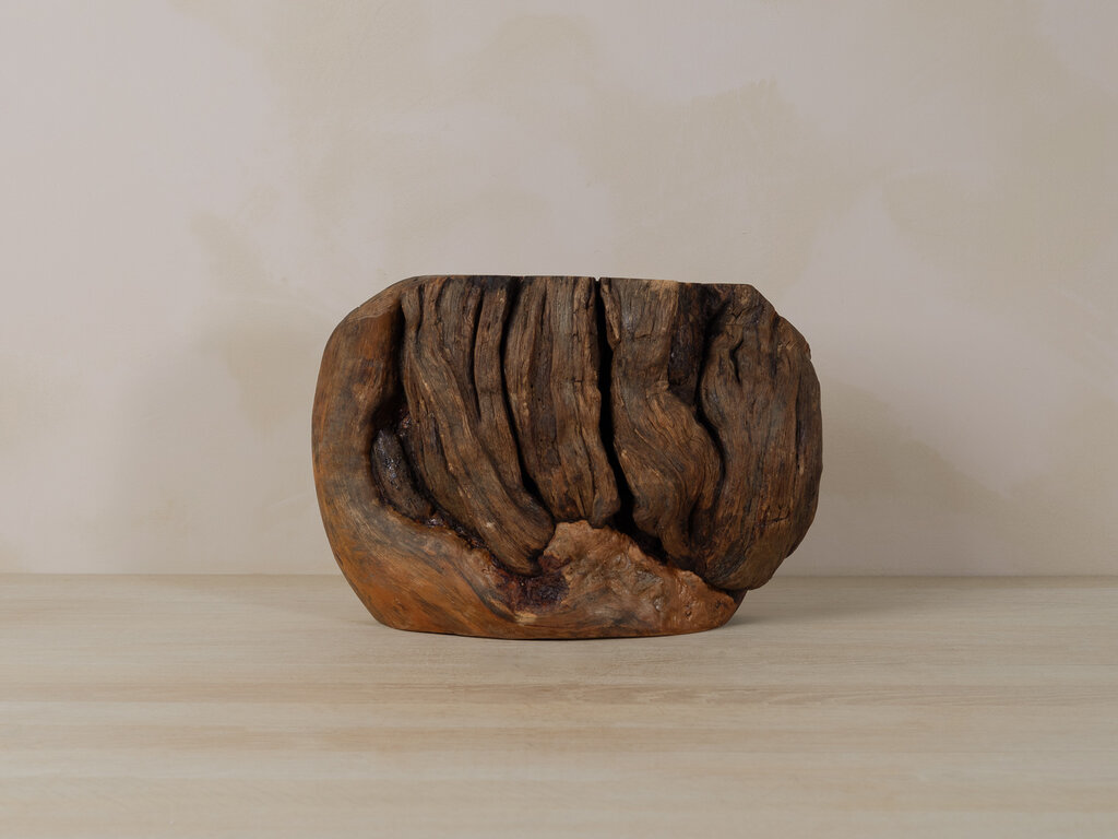 Antique Burl Slab Display
