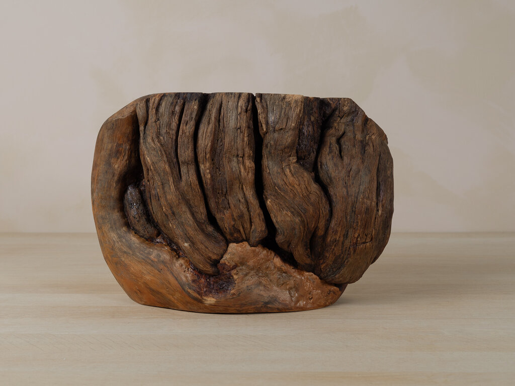 Antique Burl Slab Display