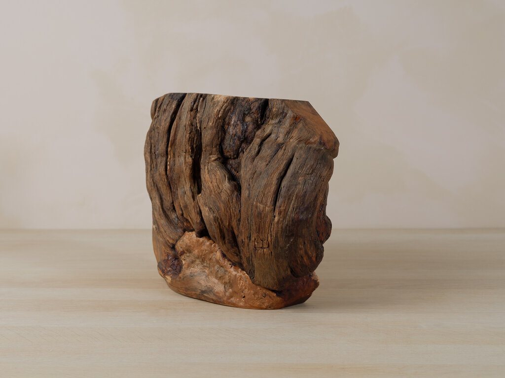 Antique Burl Slab Display