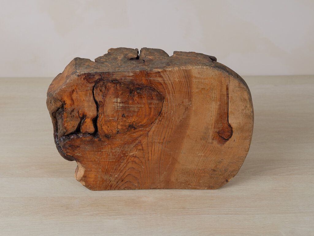 Antique Burl Slab Display