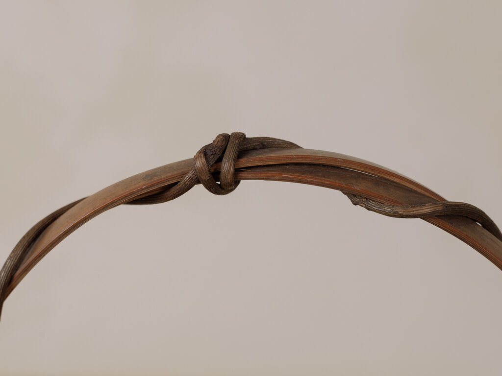 Antique Woven Bamboo Basket