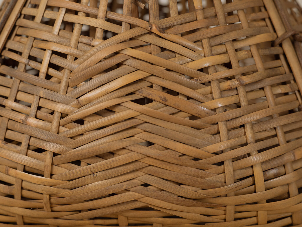 Antique Woven Bamboo Basket