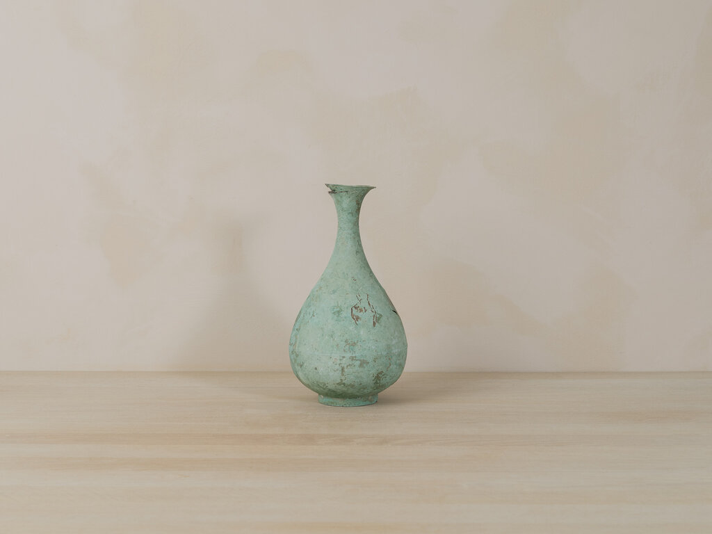 Antique Goryeo Period Bronze Vase
