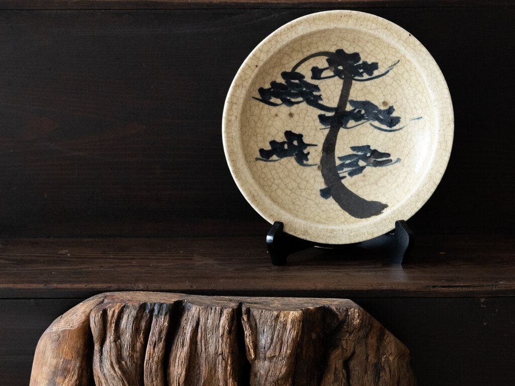 Antique Seto Pine Dish