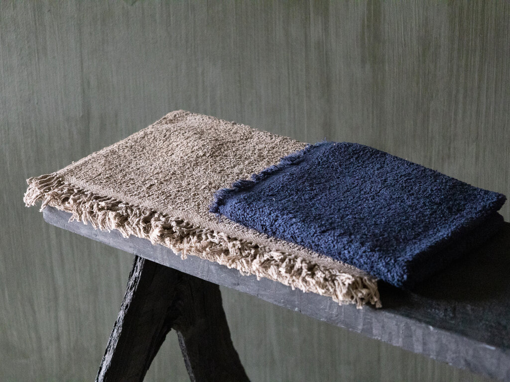 Jurgen Lehl Handwoven Pile Face Towel (Brown)