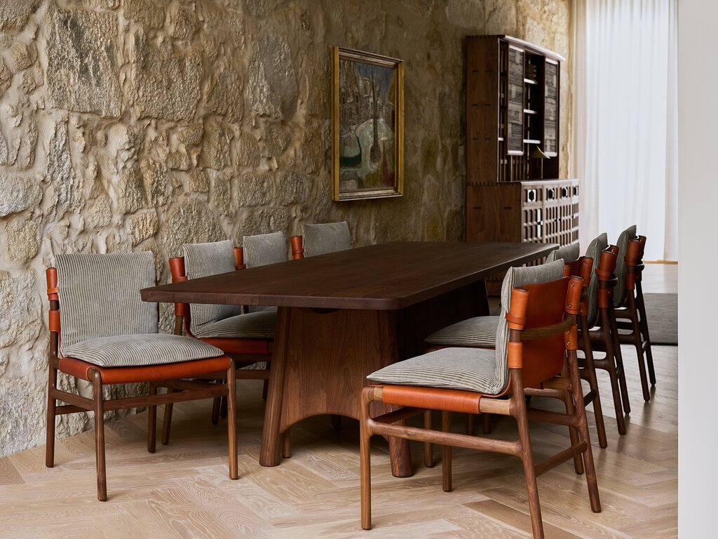 De La Espada Twenty-Five Dining Table (Wood Top)