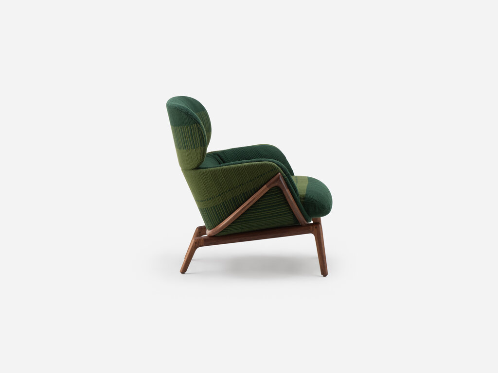 Luca Nichetto for De La Espada Elysia Lounge Chair with Manta Lido Upholstery