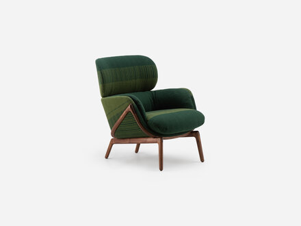 Luca Nichetto for De La Espada Elysia Lounge Chair with Manta Lido Upholstery