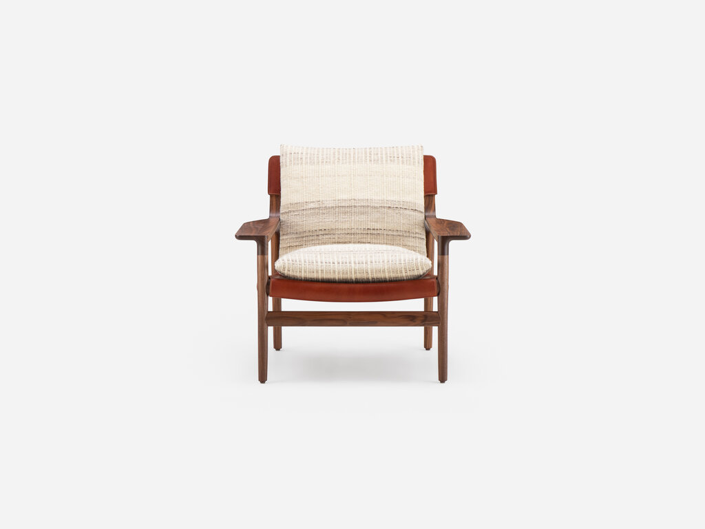 Luca Nichetto for De La Espada Sela Lounge Chair (Narrow Arms) with Manta Lido Upholstery