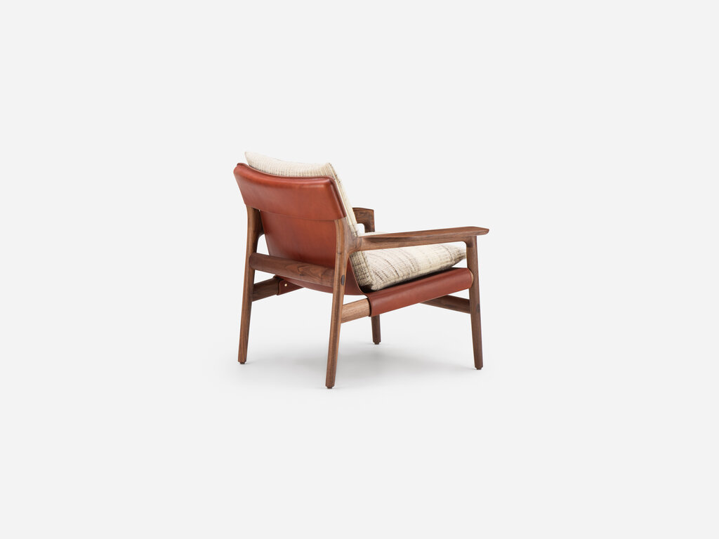 Luca Nichetto for De La Espada Sela Lounge Chair (Narrow Arms) with Manta Lido Upholstery