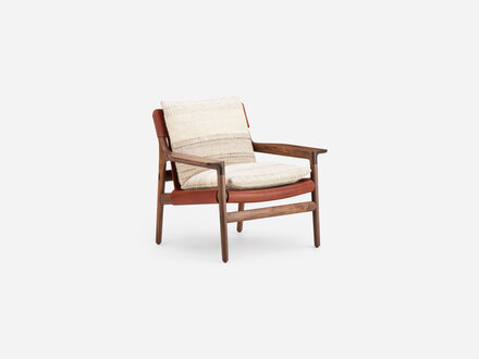 Luca Nichetto for De La Espada Sela Lounge Chair (Narrow Arms) with Manta Lido Upholstery