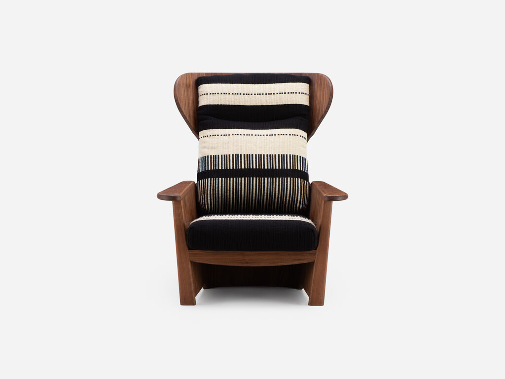 De La Espada Twenty-Five Bergere Chair with Manta Lido Upholstery