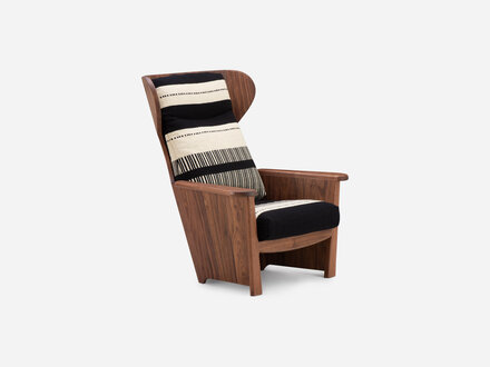De La Espada Twenty-Five Bergere Chair with Manta Lido Upholstery