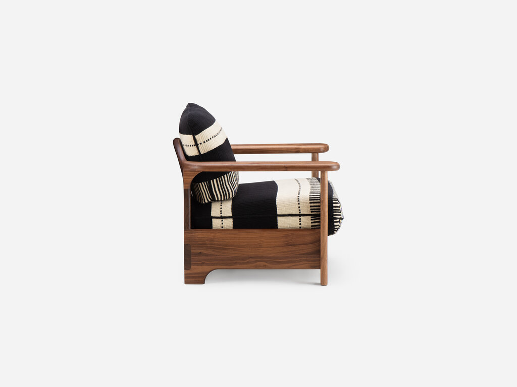 De La Espada Twenty-Five Lounge Armchair with Manta Lido Upholstery