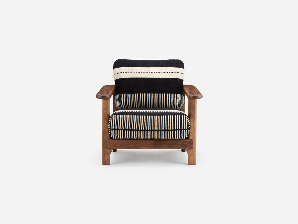 De La Espada Twenty-Five Lounge Armchair with Manta Lido Upholstery