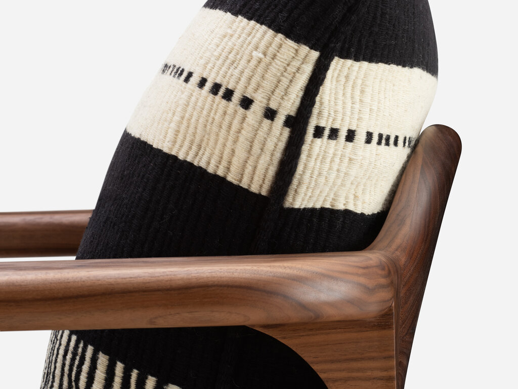 De La Espada Twenty-Five Lounge Armchair with Manta Lido Upholstery
