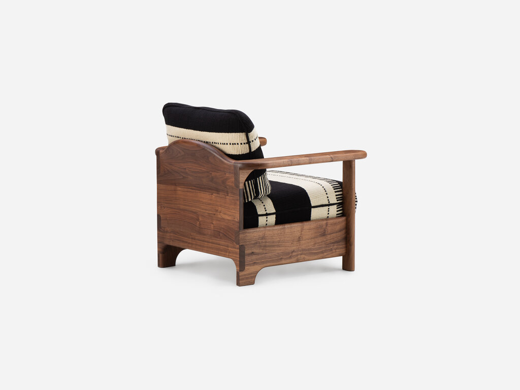 De La Espada Twenty-Five Lounge Armchair with Manta Lido Upholstery