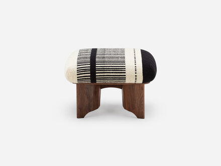 De La Espada Twenty-Five Ottoman with Manta Lido Upholstery