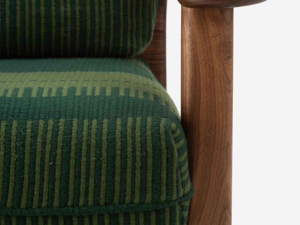 De La Espada Twenty-Five Lounge Armchair with Manta Lido Upholstery