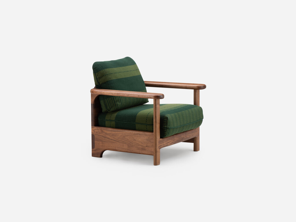 De La Espada Twenty-Five Lounge Armchair with Manta Lido Upholstery