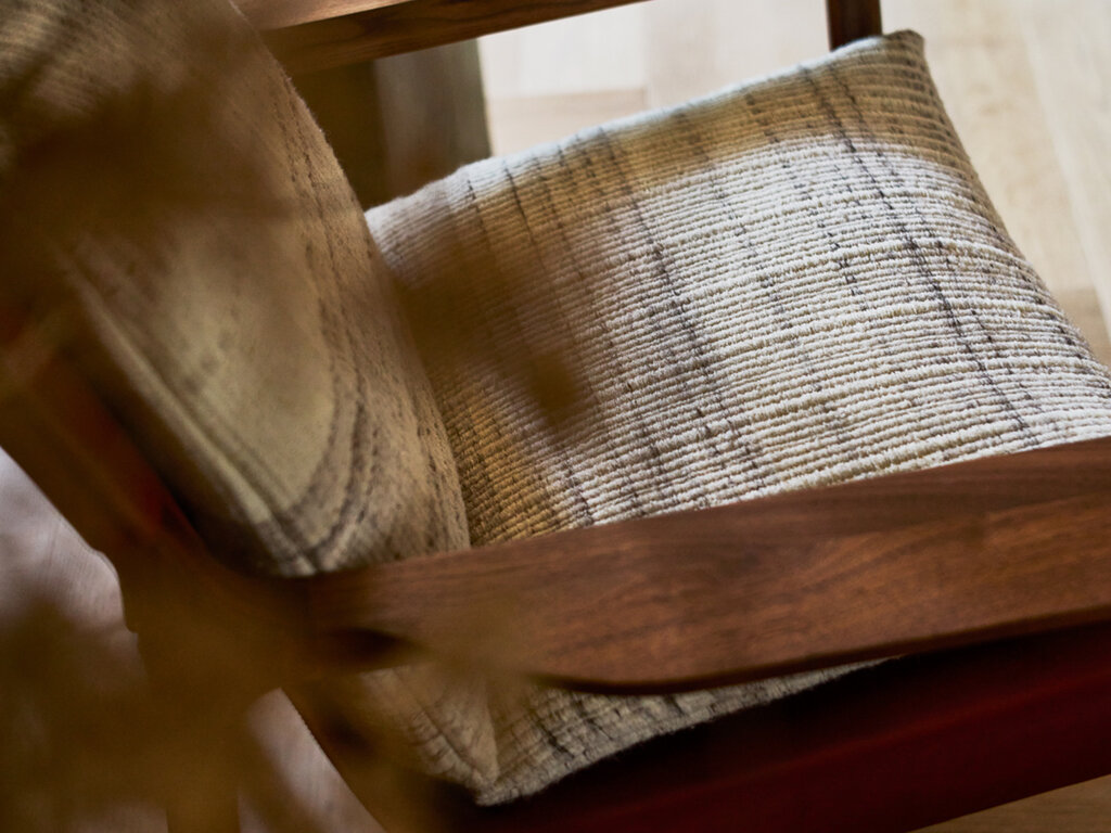 Luca Nichetto for De La Espada Sela Lounge Chair (Narrow Arms) with Manta Lido Upholstery