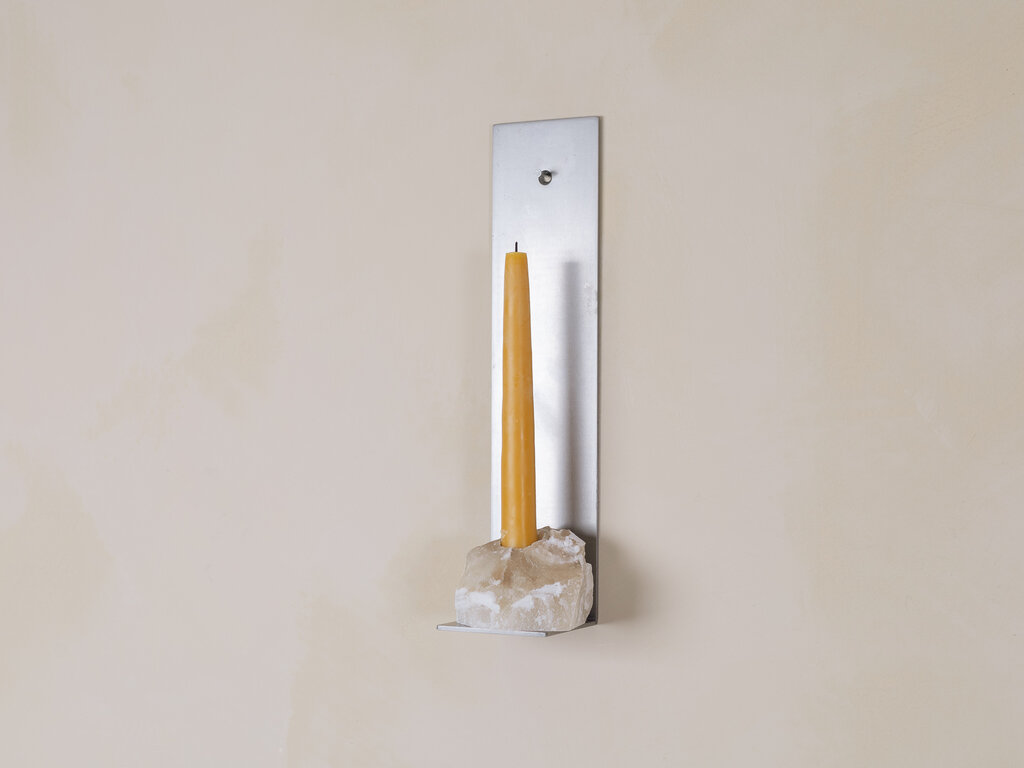 Elizabeth Lenny Candle Sconce (Textured Alabaster)