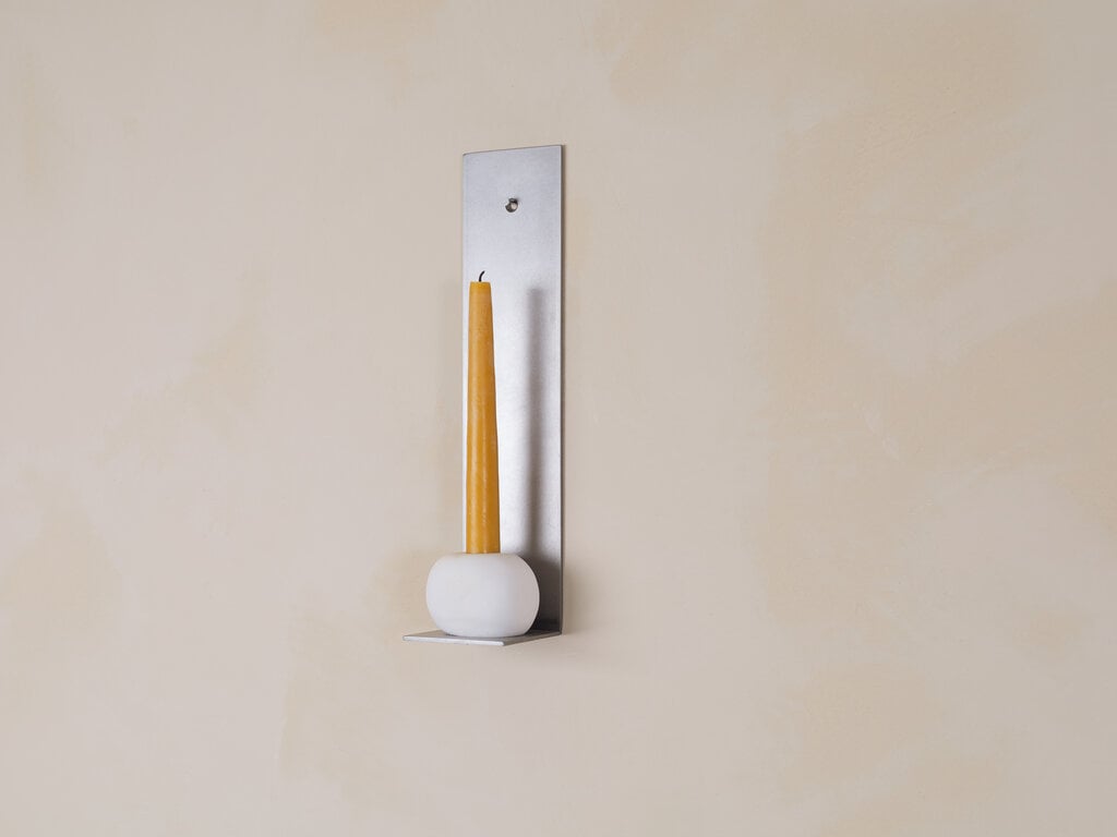 Elizabeth Lenny Candle Sconce (White Alabaster)