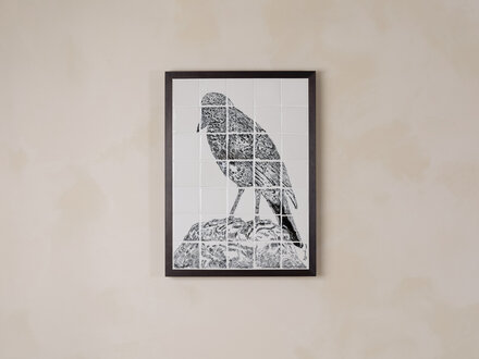 Renaud Sauvé Porcelain Tile with Raven