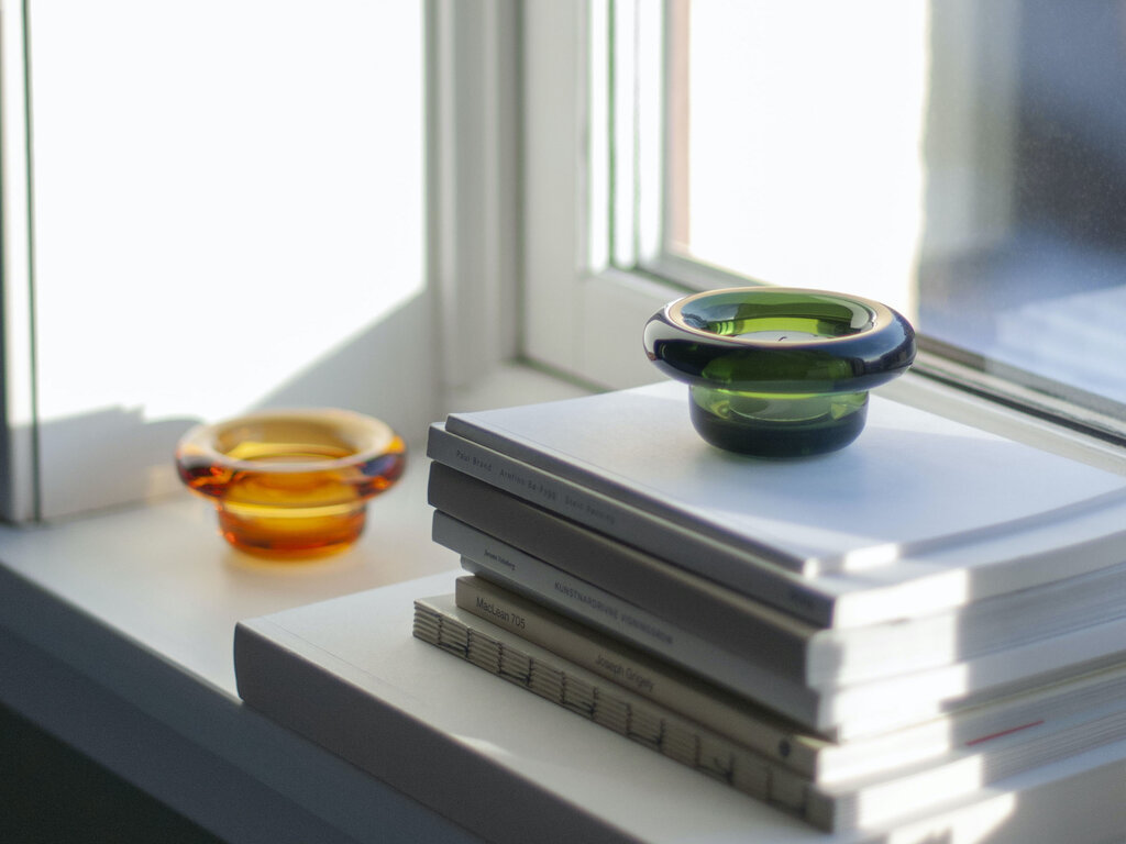 Nedre Foss Sirkel Tealight Holder (Forest Green)