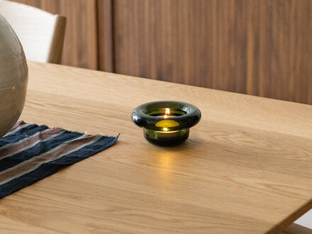 Nedre Foss Sirkel Tealight Holder (Forest Green)