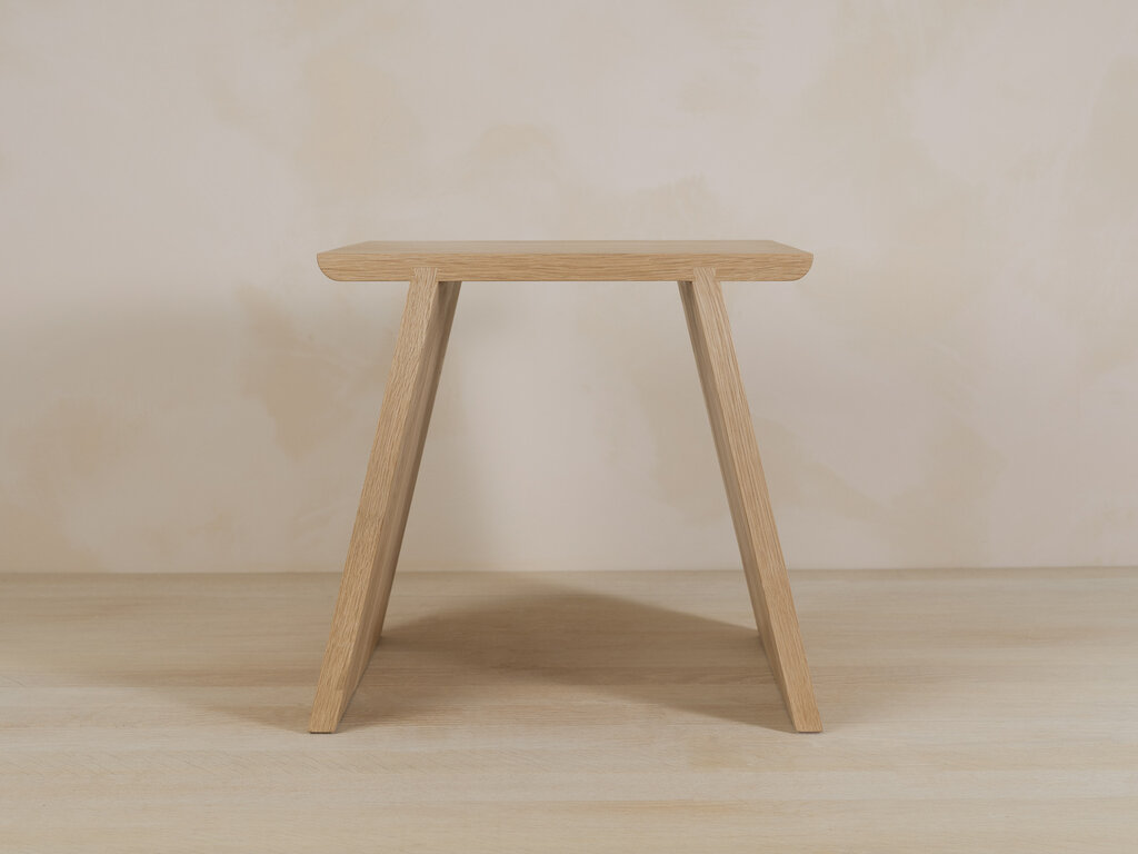 Gilbert Garcia Small Stool in White Oak (Soap Finish)