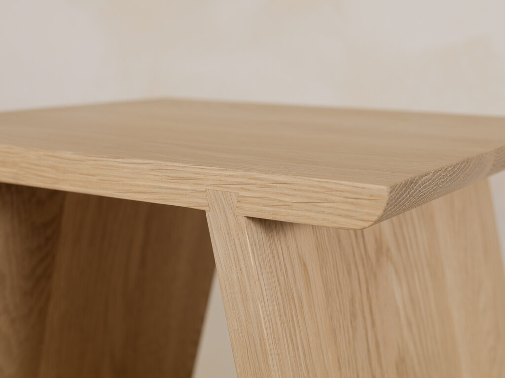Gilbert Garcia Small Stool in White Oak (Soap Finish)