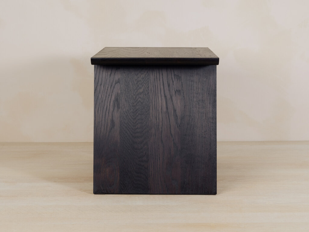 Gilbert Garcia Small Stool in White Oak (Black Stained)