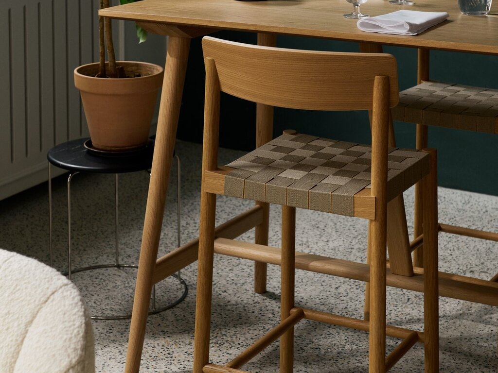 Thau & Kallio for &Tradition Betty TK12 Counter Stool (Webbing)